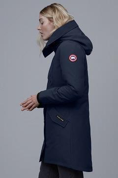 Chamarras Canada Goose Mujer Outlet - Rossclair Abrigos Azul Oscuro Marino CB0596237